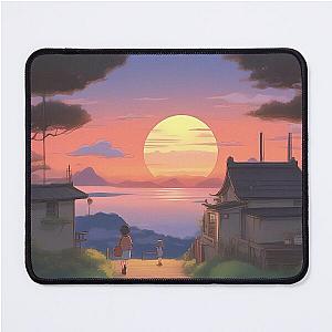 Ghibli Studio Mousepads - Ghibli Type Sunset Mouse Pad