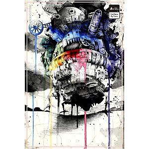 Howl's Moving Castle Colorful Poster