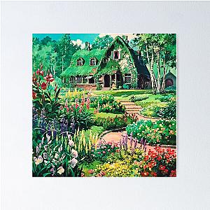 Ghibli Studio Posters - Cozy Witch’s Cottage Poster