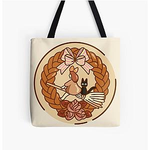 Ghibli Studio Bags - Kiki’s Delivery Inspired Wreath Tote Bag