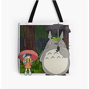 Ghibli Studio Bags - Bus Stop Adventure All Over Print Tote Bag