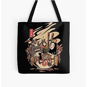 Ghibli Studio Bags - Funny Ramen All Over Print Tote Bag