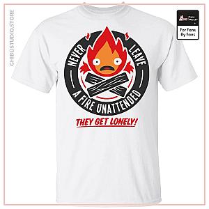 Howl's Moving Castle - Never Leave a Fire T Shirt