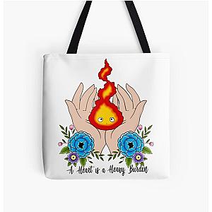 Ghibli Studio Bags - Calcifer: The Heart’s Heavy Burden Tote Bag