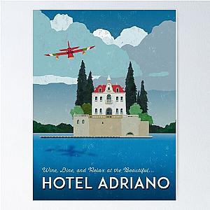 Ghibli Studio Posters - Hotel Adriano Vintage Edition Poster
