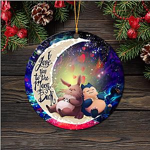 Totoro Ghibli Snorlax Ornament Galaxy  Love You To The Moon Gift
