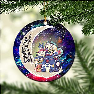 Ghibli Character Love You To The Moon Galaxy Circle Ornament Gift