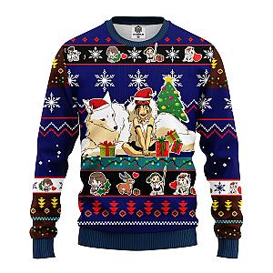 Princess Mononoke Ugly Christmas Sweater Blue – Great Thanksgiving