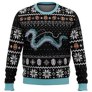 Studio Ghibli Haku Spirited Away Miyazaki Ugly Christmas Sweater