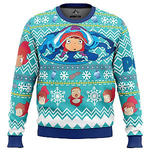 Magical Ponyo Studio Ghibli Ugly Christmas Sweater
