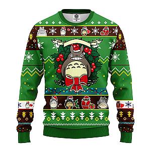 Totoro Ghibli Ugly Christmas Sweater Green | Amazing Gift Idea