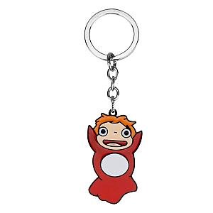 Ponyo Key Chains - Cute Ponyo Metal Key Ring