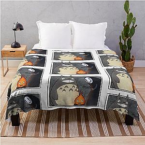 Ghibli Studio Blankets - Three Friends’ Magical Journey Throw Blanket