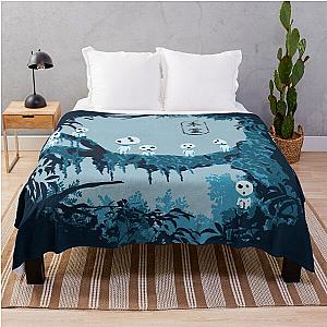 Ghibli Studio Blankets - Kodama Forest Magic Throw Blanket