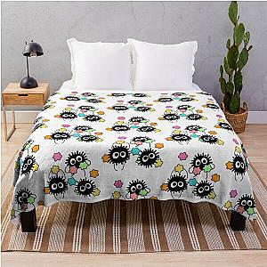 Ghibli Studio Blankets - Cheerful Soot Sprites Throw Blanket