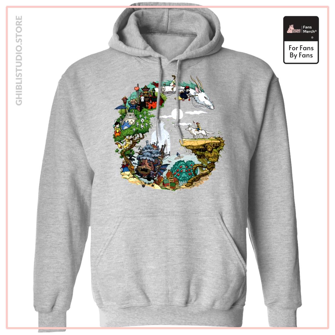 Ghibli Movie Circle Hoodie