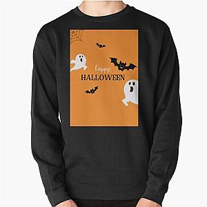 Ghost and bats happy halloween  Pullover Sweatshirt RB2510