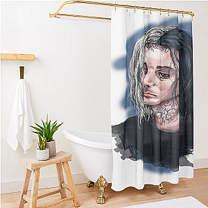 Ghostemane Illustration Shower Curtain Premium Merch Store