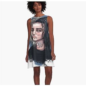 Ghostemane Illustration A-Line Dress Premium Merch Store