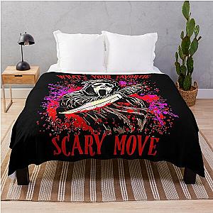 Ghostface Scream Halloween What-s Your Favorite Scary Movie T-Shirt Throw Blanket