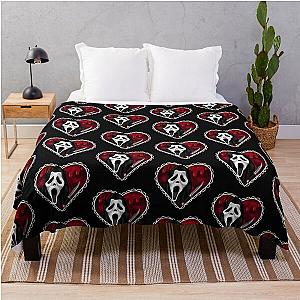 Ghostface heart Throw Blanket