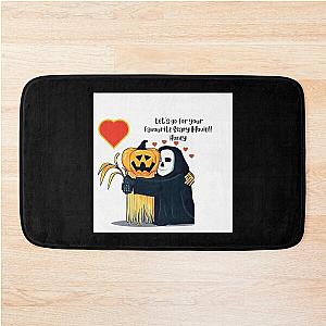 Cute Ghostface Valentine Bath Mat