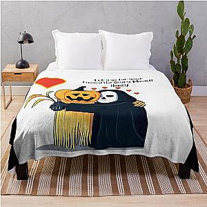 Cute Ghostface Valentine Throw Blanket