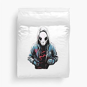 This thrilling artwork features a cybernetic Ghostface Duvet Cover