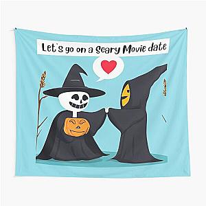 Cute Ghostface Valentine Tapestry