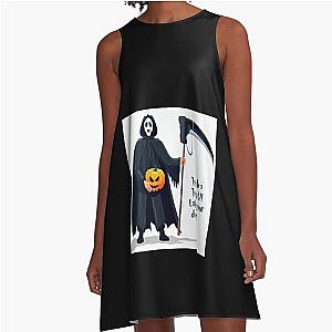 Cute Ghostface A-Line Dress