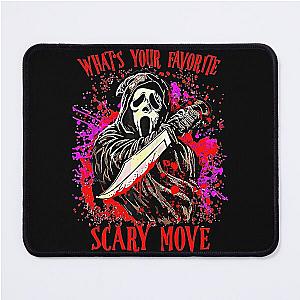 Ghostface Scream Halloween What-s Your Favorite Scary Movie T-Shirt Mouse Pad