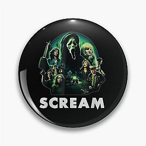 Scream Ghostface Creepy Halloween 80s Horror Movie Classic Pin