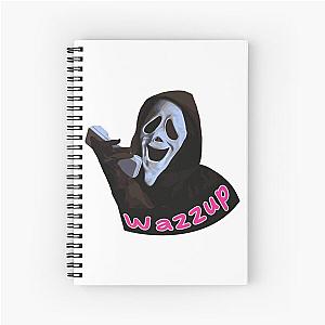 Ghostface Wazzup Pink Spiral Notebook