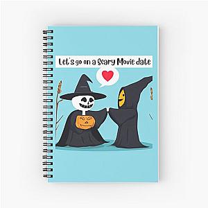 Cute Ghostface Valentine Spiral Notebook