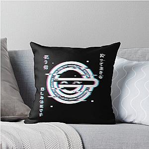 The Laughing Man Ghost In The Shell Hacker Throw Pillow