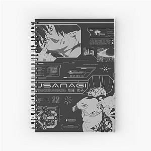 Ghost in the shell cyberpunk anime design Spiral Notebook