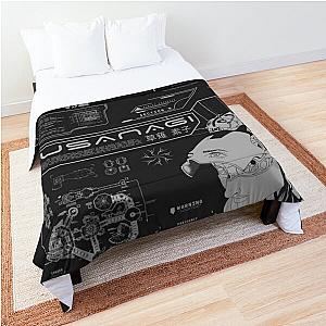 Ghost in the shell cyberpunk anime design Comforter