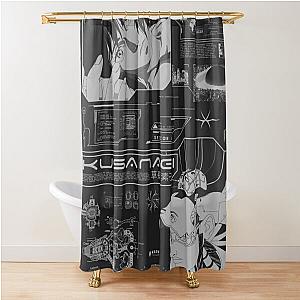 Ghost in the shell cyberpunk anime design Shower Curtain