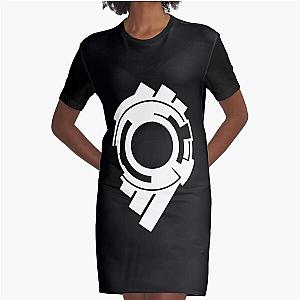 Ghost in the Shell - Public Security Section 9 Logo (White Logo) Graphic T-Shirt Dress