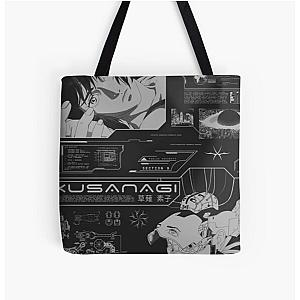 Ghost in the shell cyberpunk anime design All Over Print Tote Bag