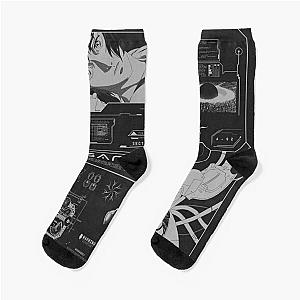 Ghost in the shell cyberpunk anime design Socks