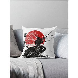 Samurai The Ghost Design Ghost of Tsushima Game Anime movie film brava Warriors Throw Pillow