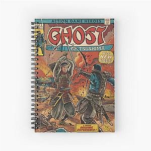 Ghost of Tsushima fan art comic cover Spiral Notebook