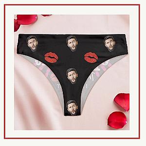 Spank Me Trust Me I Deserve It Naughty - custom Photo Women's Low-Waisted Brief - Website Brand