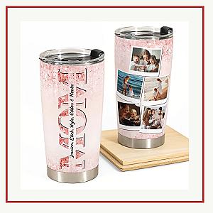 Photo Tumbler Gift For Mom - customized Photo Tumbler Cup - Website Brand