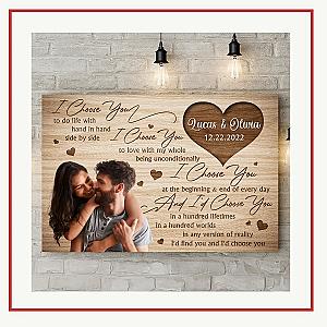 I Choose You - custom Photo Wrapped Canvas - Website Brand