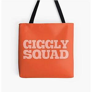 Giggly Squad Orange Print Tote Bag