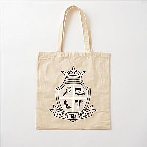 Giggly Squad Crest Black Cotton Tote Bag