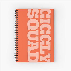 Giggly Squad Podcast Orange Spiral Notebook