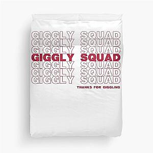 Giggly Squad Merch Duvet Cover